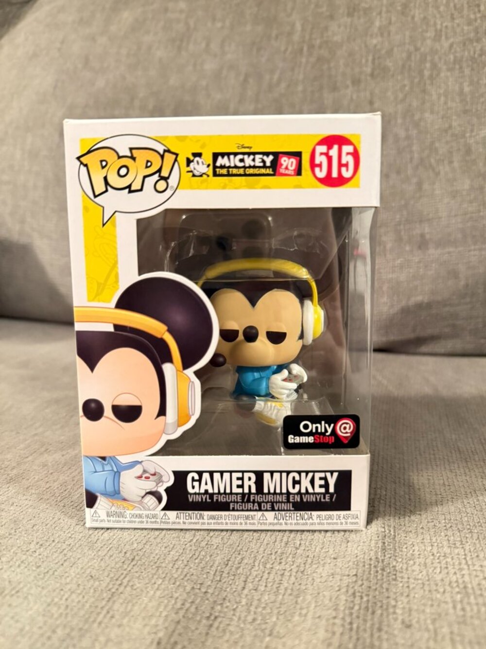Funko Pop - Mickey the true original 90 years #515 Gamer Mickey - Only GameStop